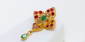 FESTIVE VIBRANT POLKI PENDANT SET