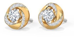 Swivel Solitaire Detachable Stud Earrings