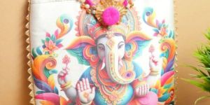 Elegant White Ganesh Ji Bag