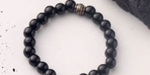 Evil Eye Bracelet with Black Beads