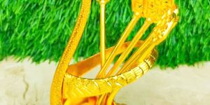 Brass Swan Spoon Stand