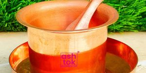 Copper Panchpatra with Anchmani