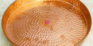 Hammered Copper Serving Plate