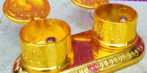 Round Shaped Double Sindoor Box