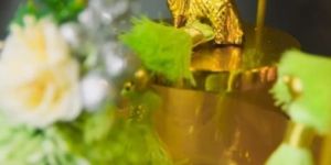 Metal Gift Container with Glass Jars