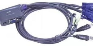 Switch 2 Port USB Cable for KVM Switch
