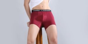 Danny Fashion Mens Breathable Trunk in Maroon Colour