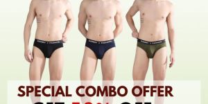 Danny Fashion Mid Brief Combo Pack of 3 Colour (Black, Olivegreen, Navy Blue