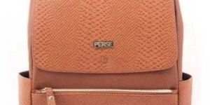 Perse Womens Fashion Back Pack Bag 630 Camel