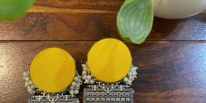 Tiendaas Beautifully Handcrafted Fabric Earrings
