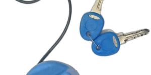 Blue & Black Plastic And Brass Urea Tank Cap