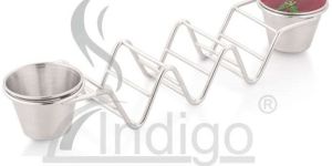 TACO HOLDER WITH CUP SS