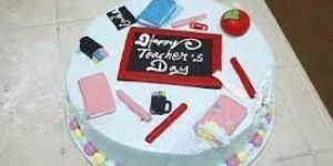 Designer Teacher Day Cake