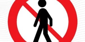 Pedestrian Road Sign Board
