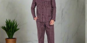 Wine Check Pyjama Set