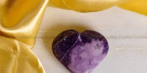 Lepidolite Heart