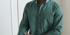 Moss Green Cotton Linen Shirts