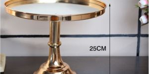 Antique Handcrafted Metal Cake Stand