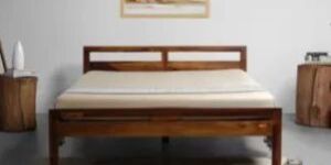 Premium Sheesham Wood Bed, Queen Size