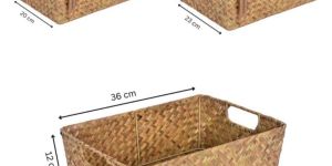 Rectangle Bamboo Basket