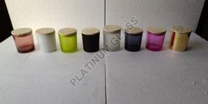 Glass Candle Jar with Cork Lid