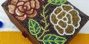 Handmade Beaded Jewellery Box