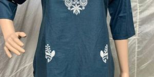 Chikankari Short Kurti