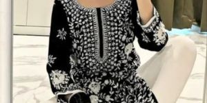 Designer Chikan Kurti