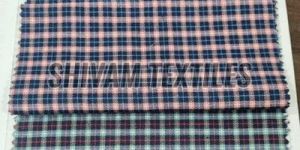 Poly Cotton Check Shirting Fabric