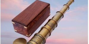 Brass Telescope with Box