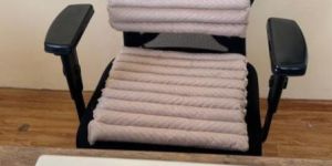 Cream Color Tubular Chair Pad