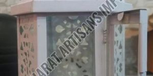 8 Inch White Aluminium Hanging Lantern