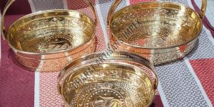 Brass Flower Basket