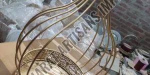 Golden Metal Cage Hamper