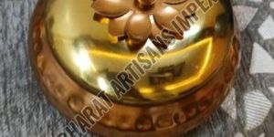 Round Brass Decorative Gift Jar