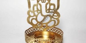 Shadow Ganesh Ji Metal Tea Light Holder
