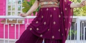 Ladies Georgette Sharara Suit