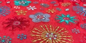 EMBROIDERED POLYESTER FABRIC