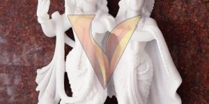 White Marble Radha Krishna Statue