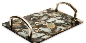 Grey Agate Serving Tray