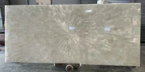 White Selenite Stone Slab