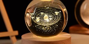 3D Galaxy Crystal Night