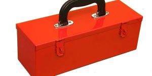 Pahal Metal Tool Box, 12X4X4.5 Inches, Red