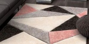 Multicolor Rectangular Shaggy Rug