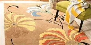 Multicolor Tufted Wool Carpet