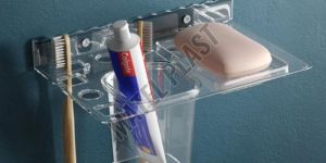 Plastic Soap Dish & Toothbrush Holder