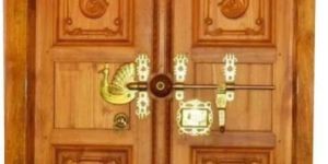 Sheesham Wood Carved Door