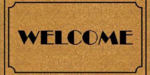 Printed PVC Backed Coir Mat