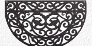 Semi Circular Rubber Iron Doormat