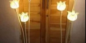Iron LED Flower Light Stand